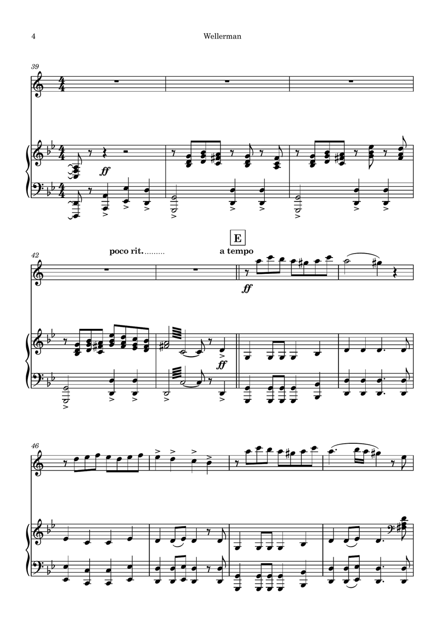 Wellerman Wellerman B-Flat Clarinet scores gallery preview page 4