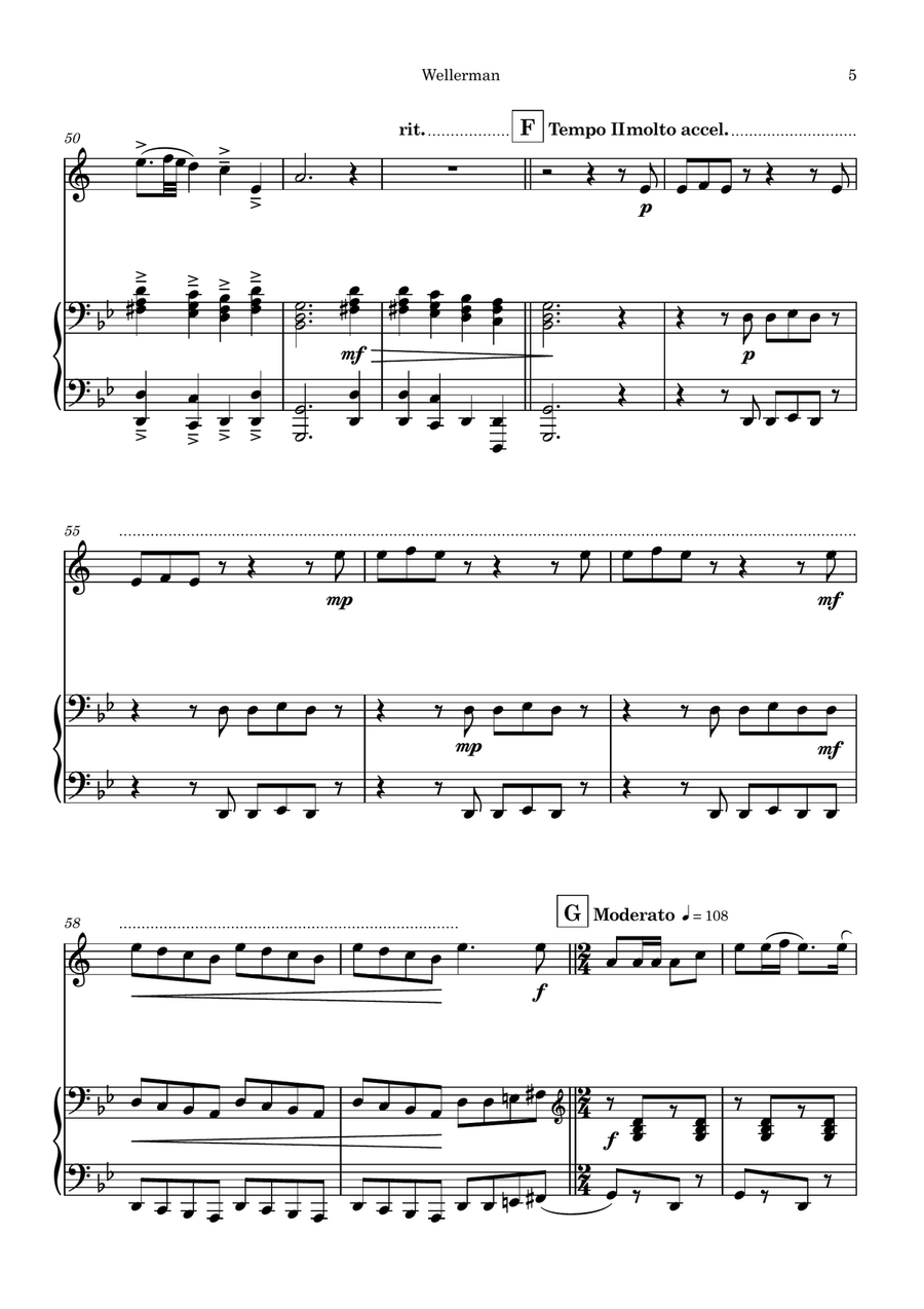 Wellerman Wellerman B-Flat Clarinet scores gallery preview page 5