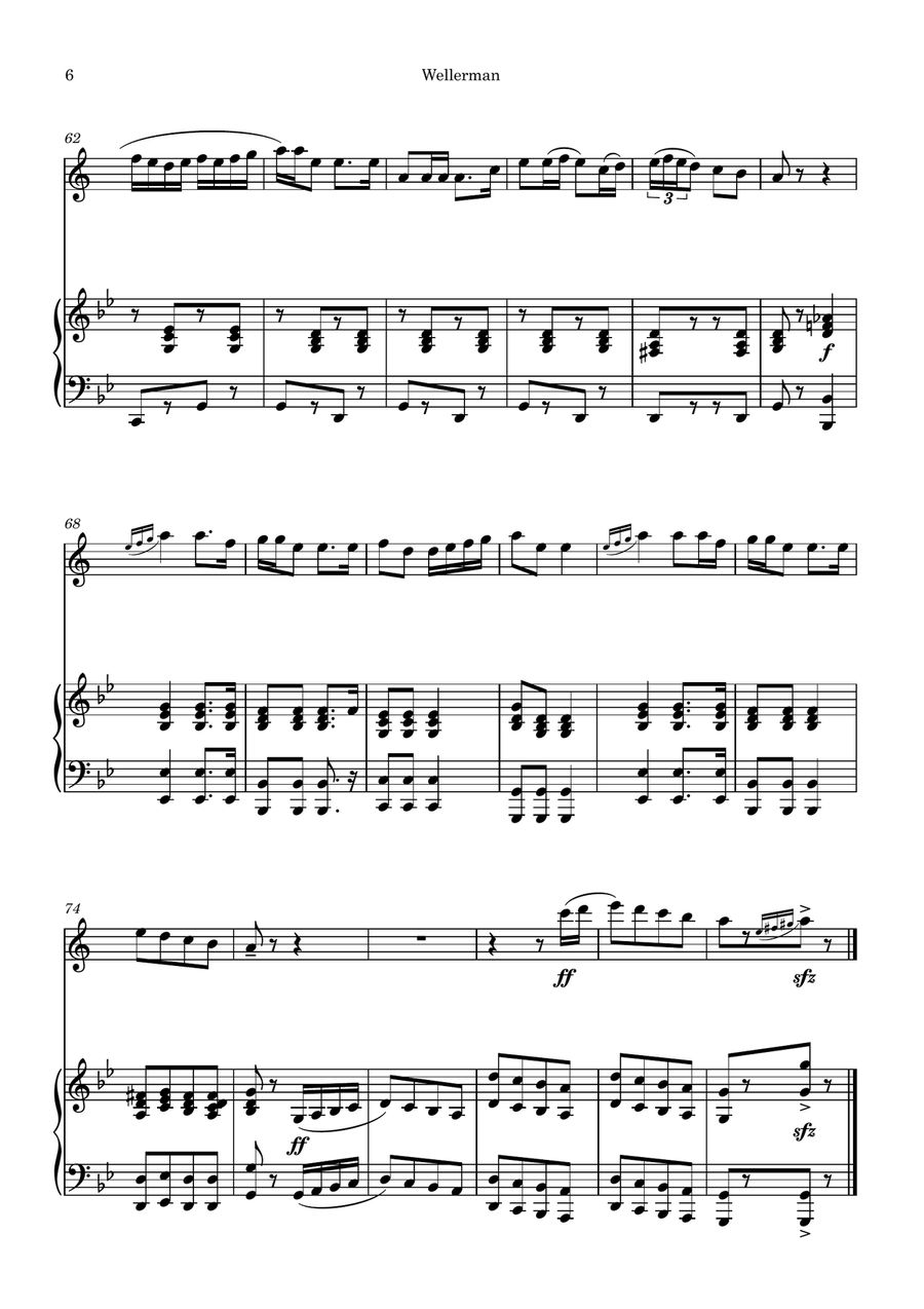Wellerman Wellerman B-Flat Clarinet scores gallery preview page 6