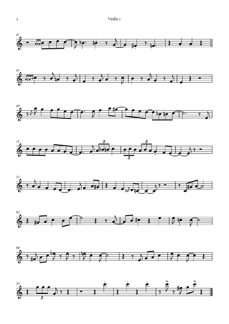 Fly Me To The Moon (In Other Words) String Quartet scores gallery preview page 6