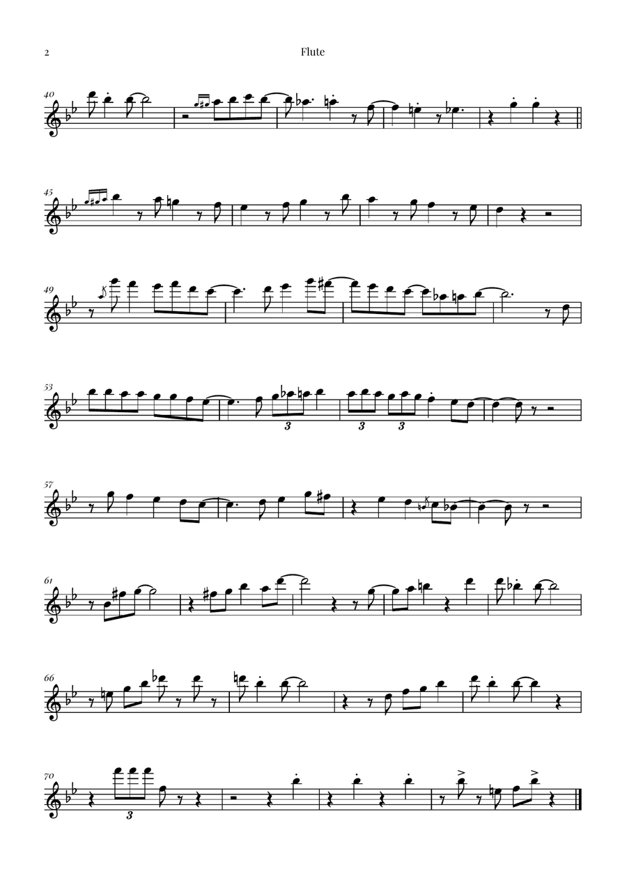 Fly Me To The Moon (In Other Words) Woodwind Quartet scores gallery preview page 6