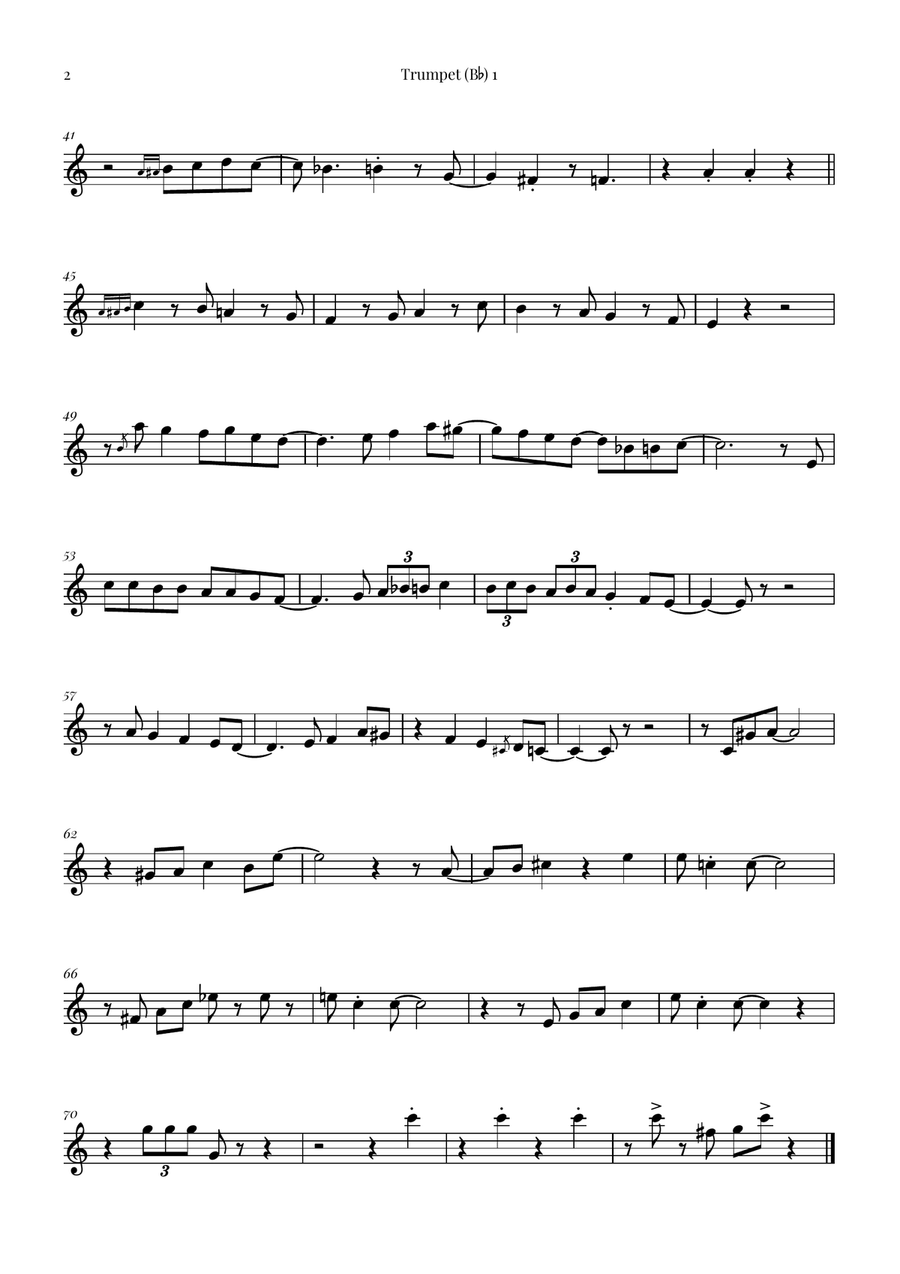 Fly Me To The Moon (In Other Words) Brass Quartet scores gallery preview page 5