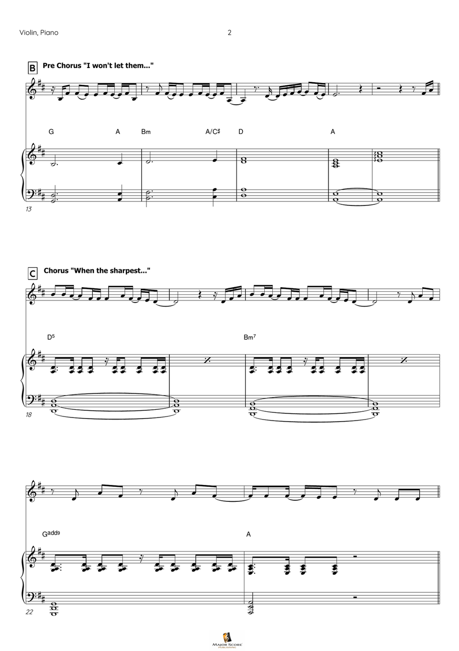 This Is Me Violin Solo scores gallery preview page 3
