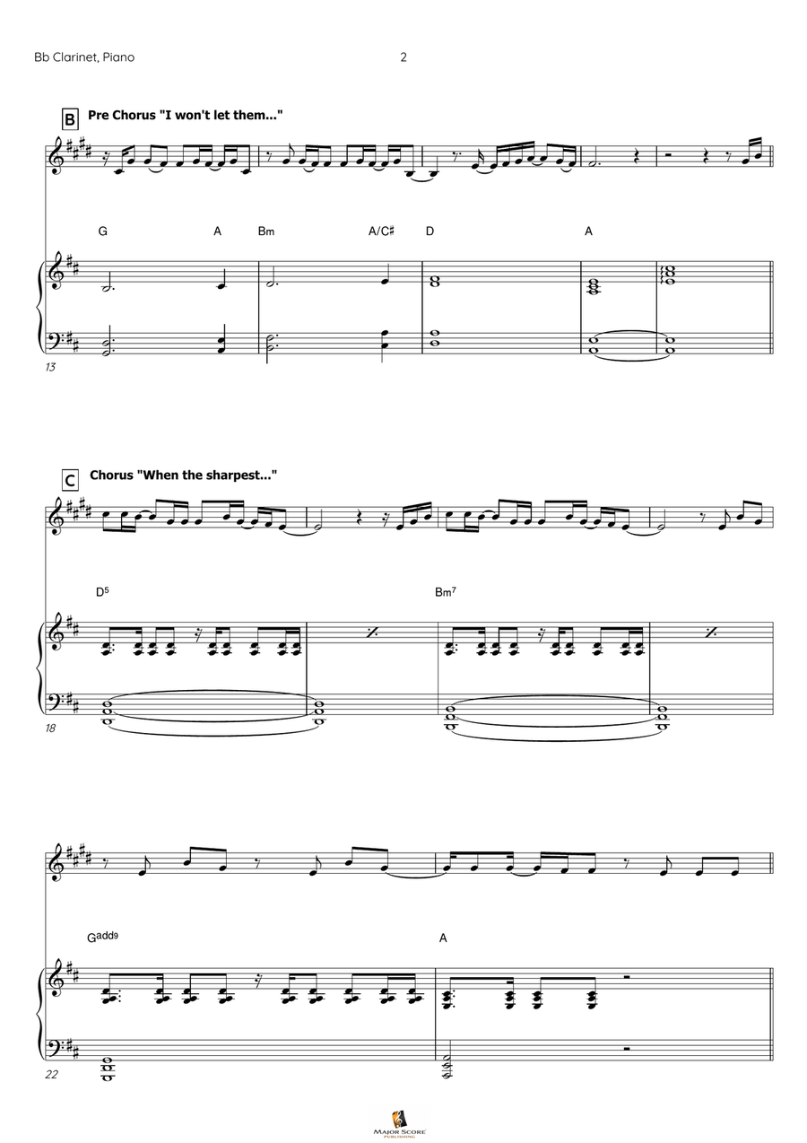 This Is Me Clarinet Solo scores gallery preview page 3