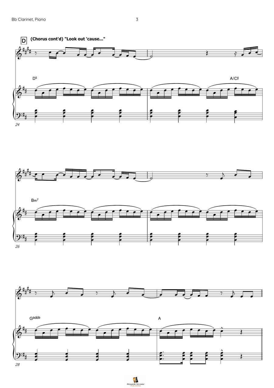 This Is Me Clarinet Solo scores gallery preview page 4