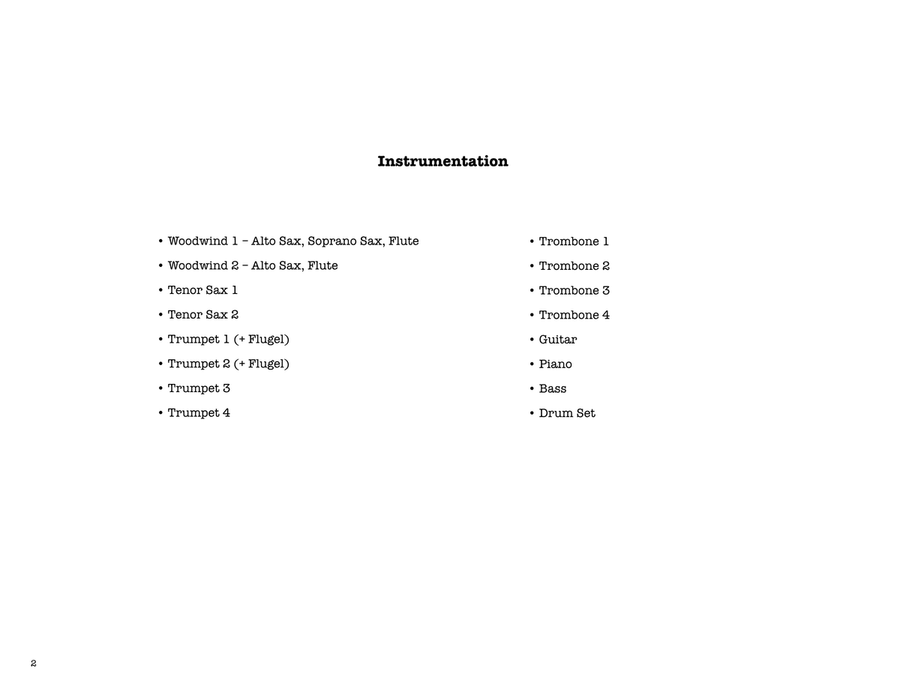 Brown Shuffle: Score Brown Shuffle: Score Jazz Ensemble scores gallery preview page 2