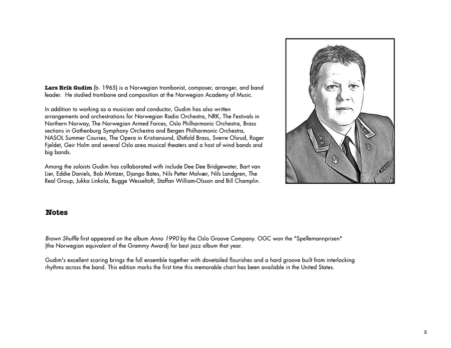 Brown Shuffle: Score Brown Shuffle: Score Jazz Ensemble scores gallery preview page 3