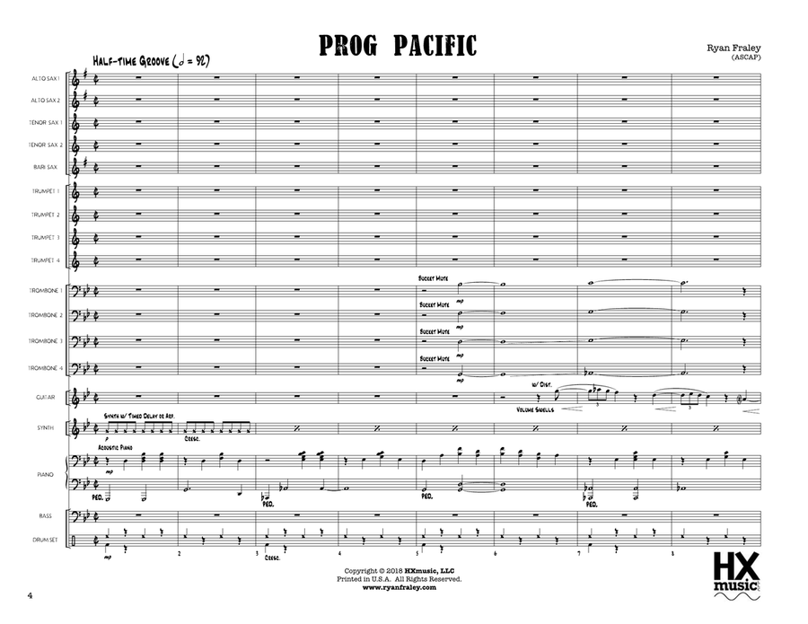 Prog Pacific: Score Prog Pacific: Score Jazz Ensemble scores gallery preview page 4