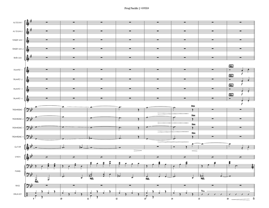 Prog Pacific: Score Prog Pacific: Score Jazz Ensemble scores gallery preview page 5