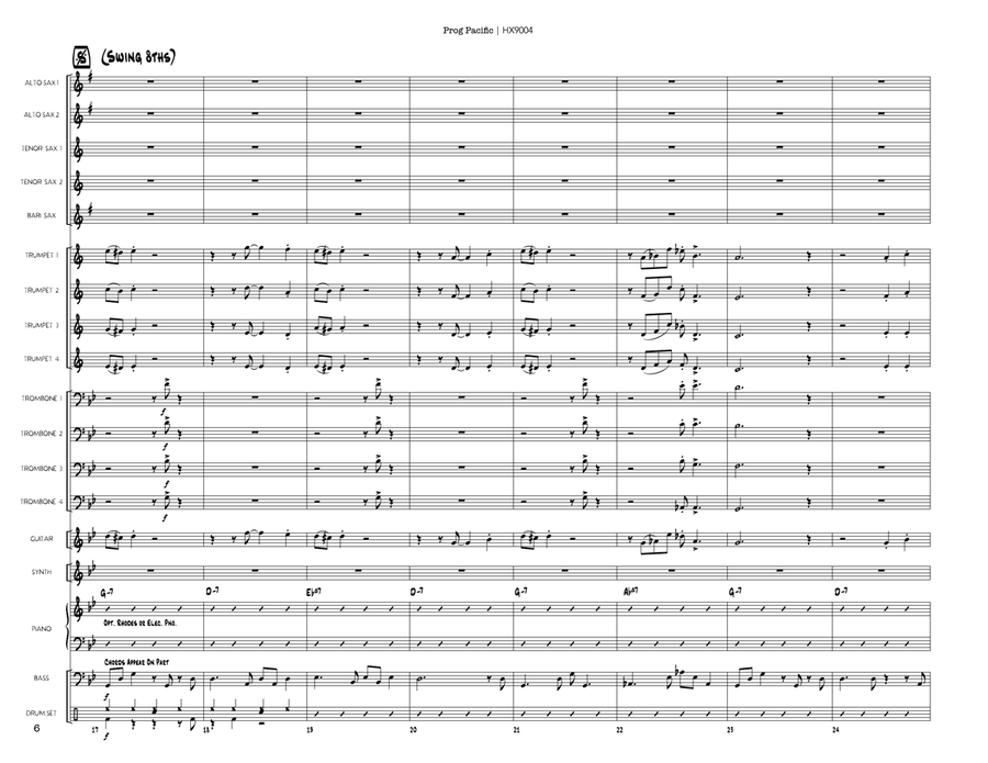 Prog Pacific: Score Prog Pacific: Score Jazz Ensemble scores gallery preview page 6