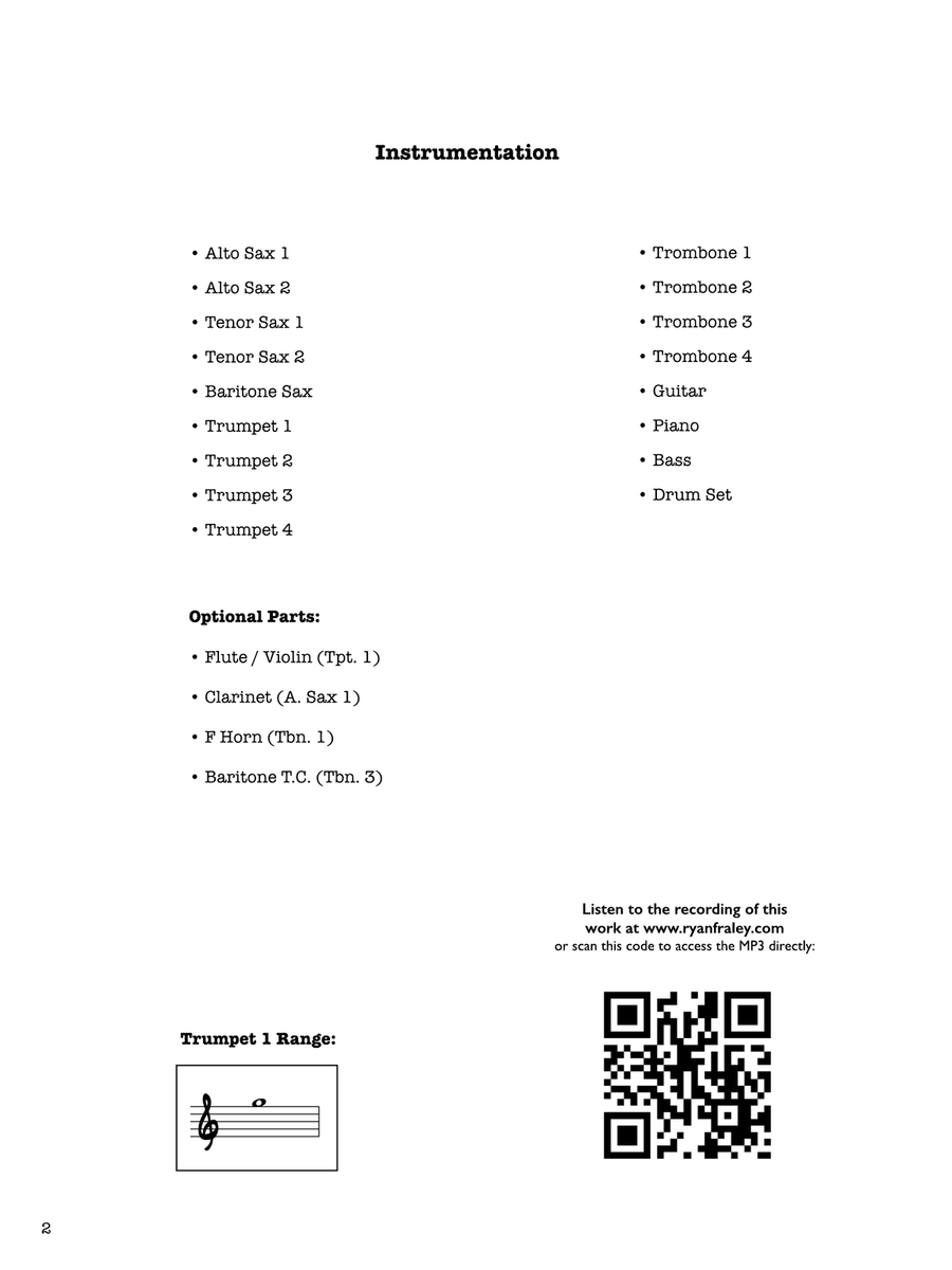 Holly & Ivy: Score Holly & Ivy: Score Jazz Ensemble scores gallery preview page 2