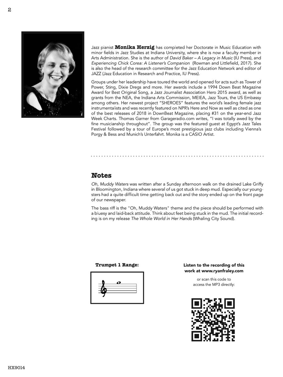 Oh, Muddy Waters: Score Oh, Muddy Waters: Score Jazz Ensemble scores gallery preview page 2