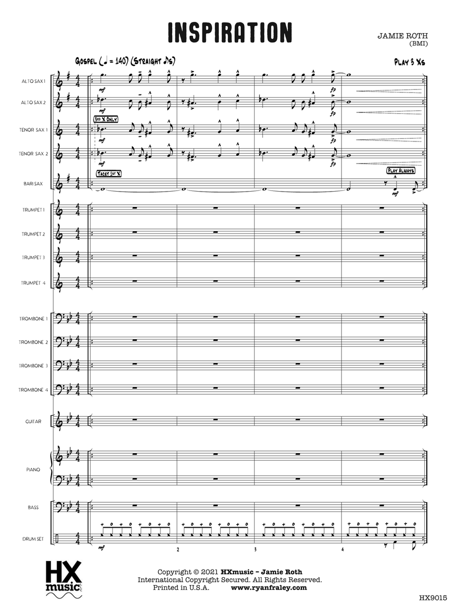 Inspiration: Score Inspiration: Score Jazz Ensemble scores gallery preview page 3
