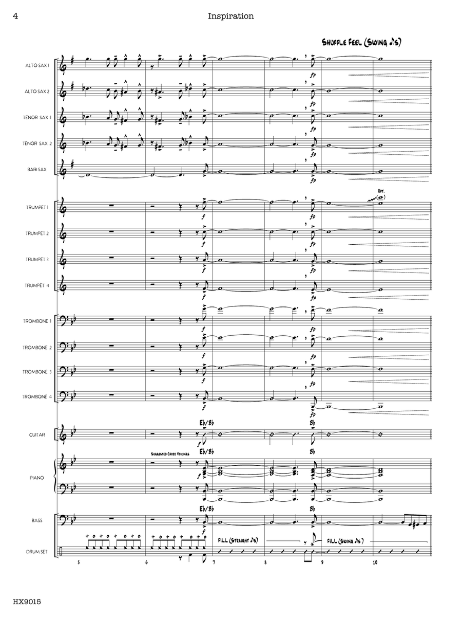 Inspiration: Score Inspiration: Score Jazz Ensemble scores gallery preview page 4