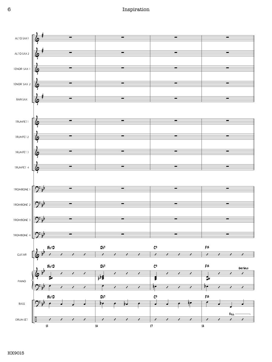 Inspiration: Score Inspiration: Score Jazz Ensemble scores gallery preview page 6