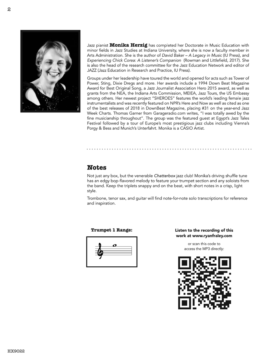 One for the 'Box: Score One for the 'Box: Score Jazz Ensemble scores gallery preview page 2