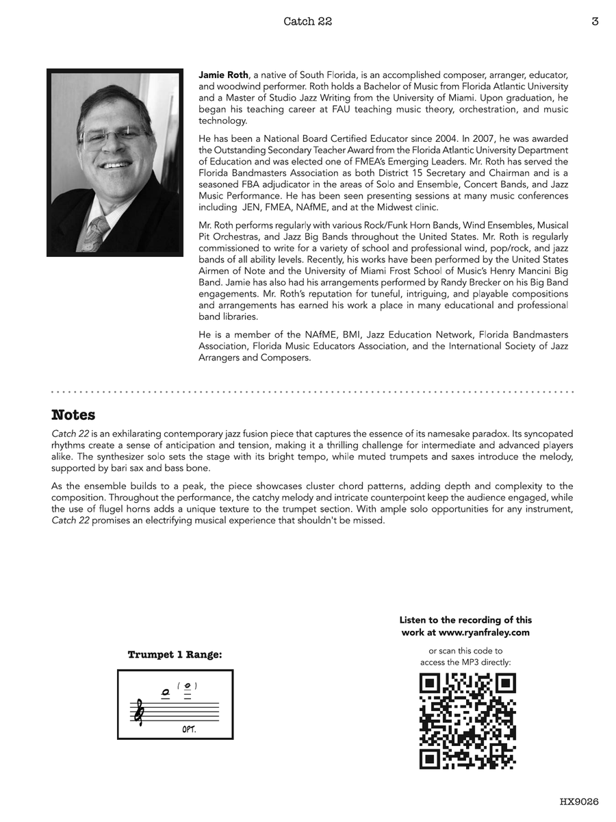 Catch 22: Score Catch 22: Score Jazz Ensemble scores gallery preview page 3