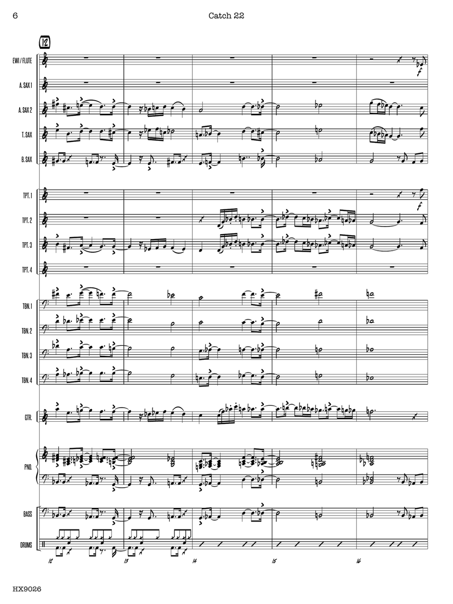 Catch 22: Score Catch 22: Score Jazz Ensemble scores gallery preview page 6