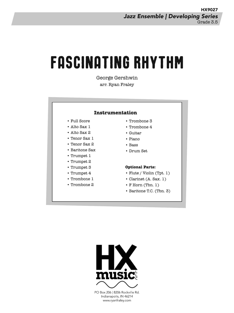 Fascinating Rhythm: Score Jazz Ensemble scores gallery preview page 1