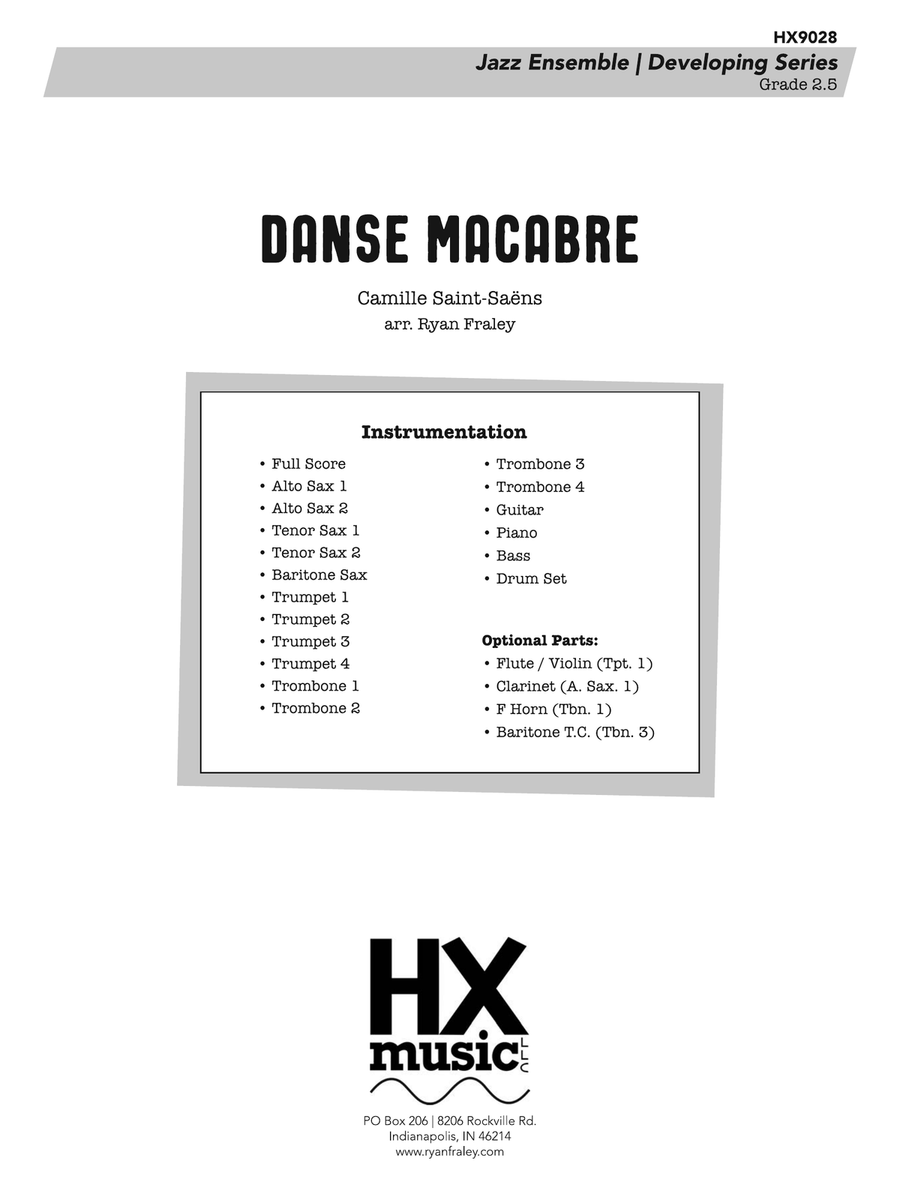 Danse Macabre: Score Danse Macabre: Score Jazz Ensemble scores gallery preview page 1