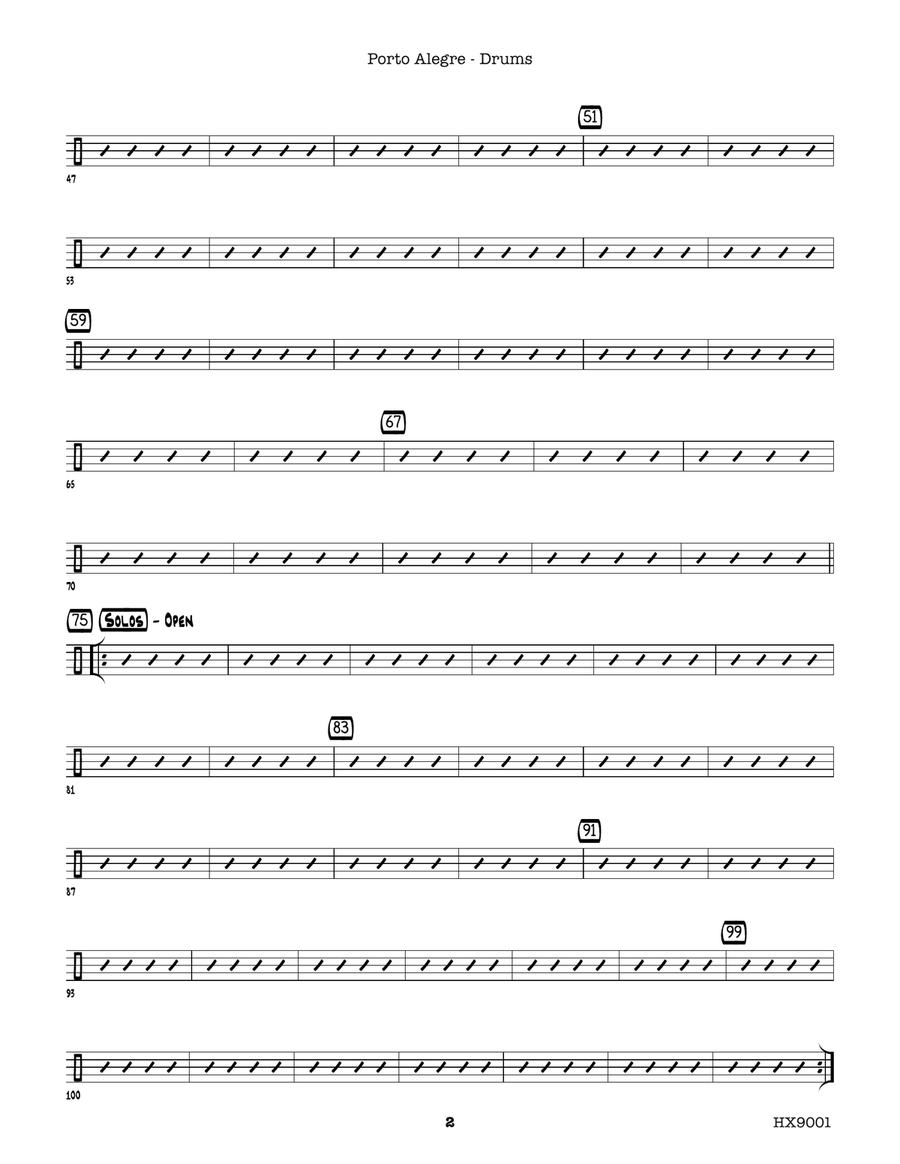 Porto Alegre: Drum Set Porto Alegre: Drum Set Drum Set scores gallery preview page 2