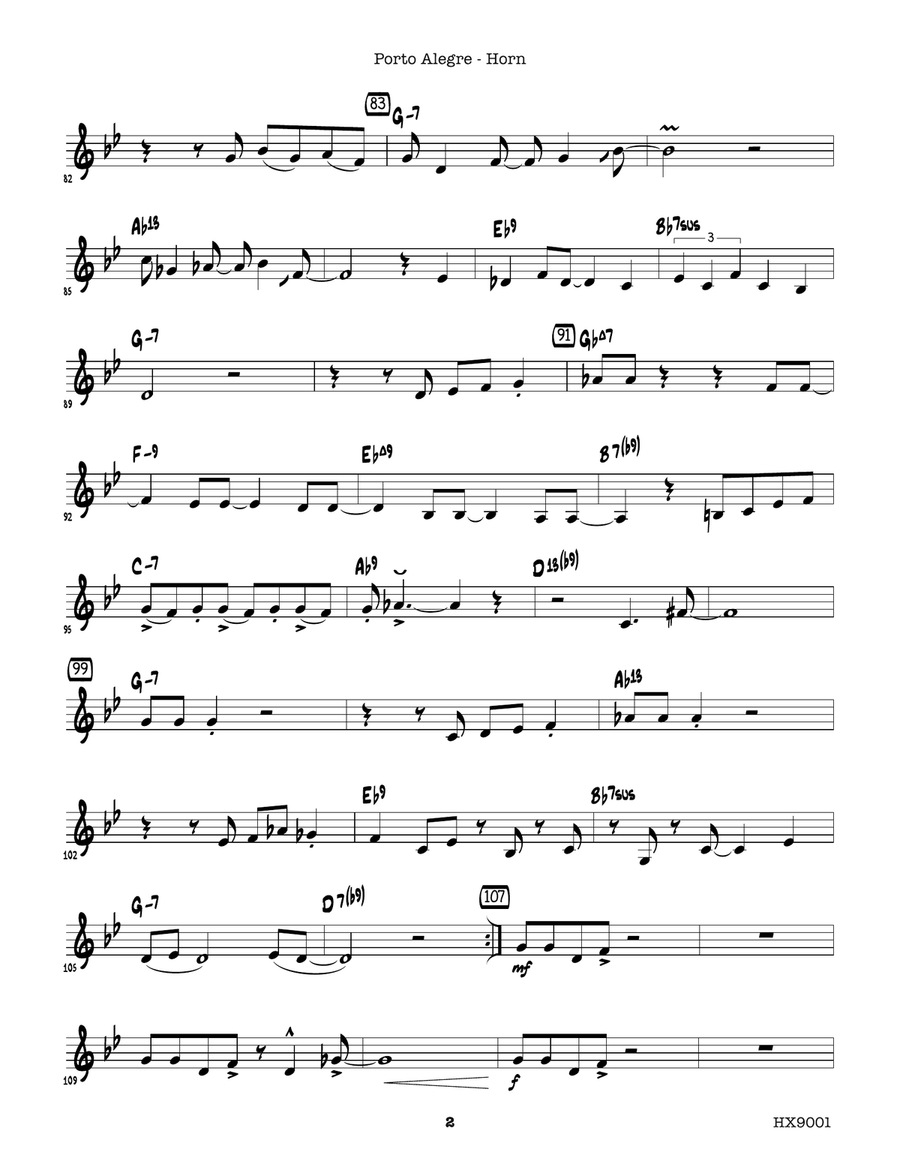 Porto Alegre: F Horn Porto Alegre: F Horn Horn scores gallery preview page 2