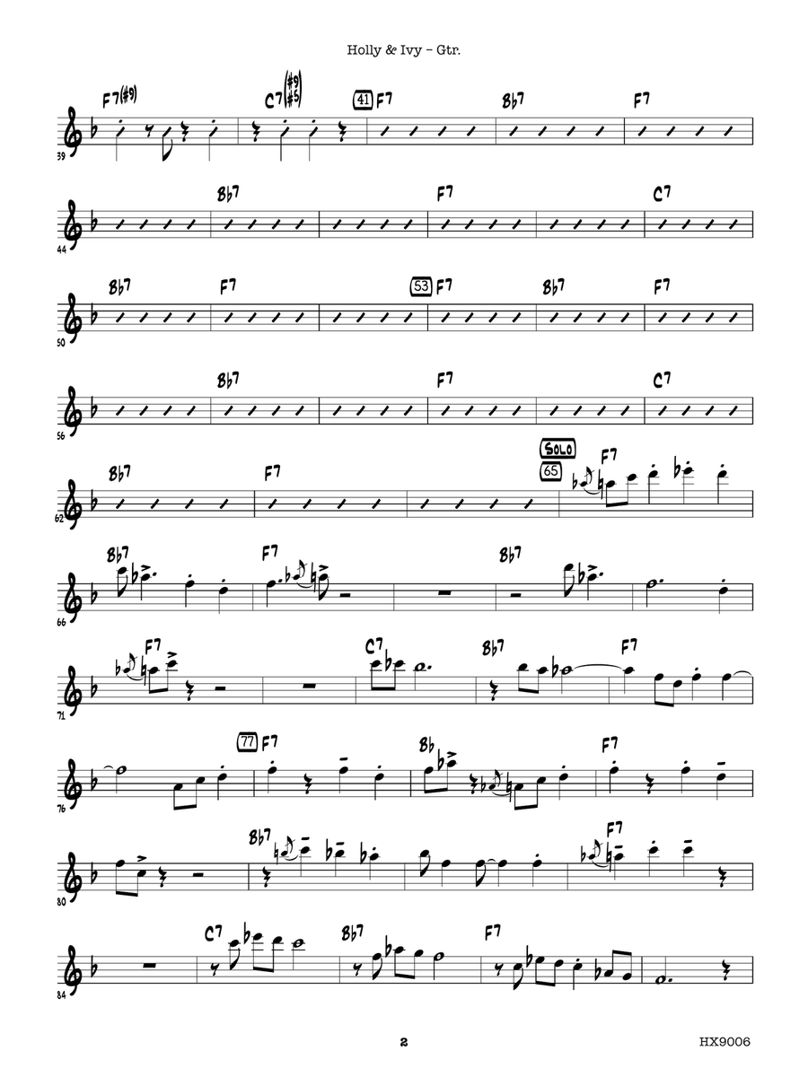 Holly & Ivy: Guitar Holly & Ivy: Guitar Electric Guitar scores gallery preview page 2