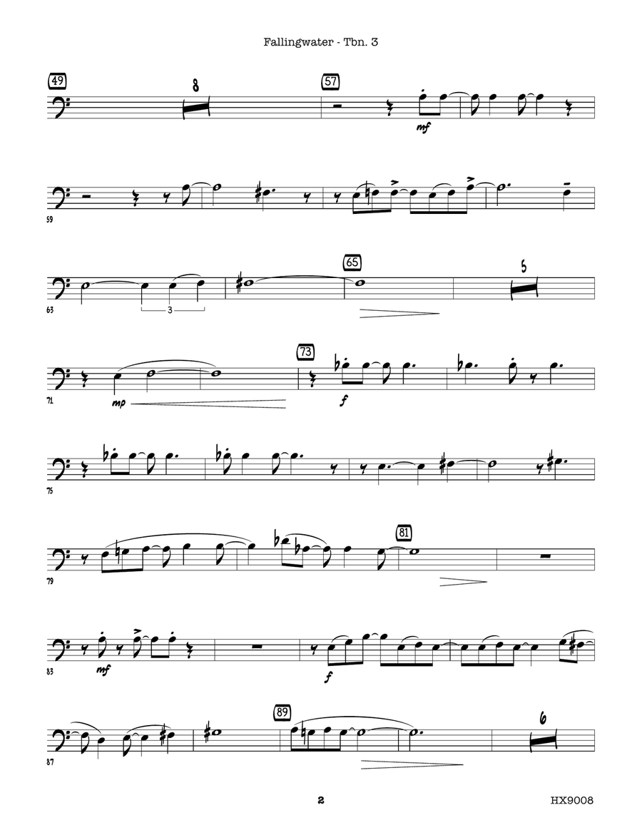 Fallingwater: Trombone 3 Fallingwater: Trombone 3 Trombone scores gallery preview page 2