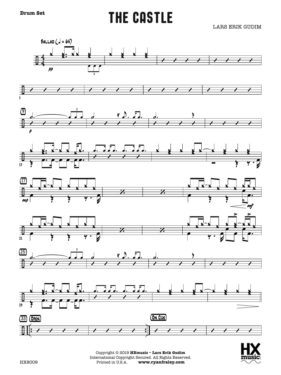 The Castle: Drum Set The Castle: Drum Set Drum Set scores gallery preview page 1