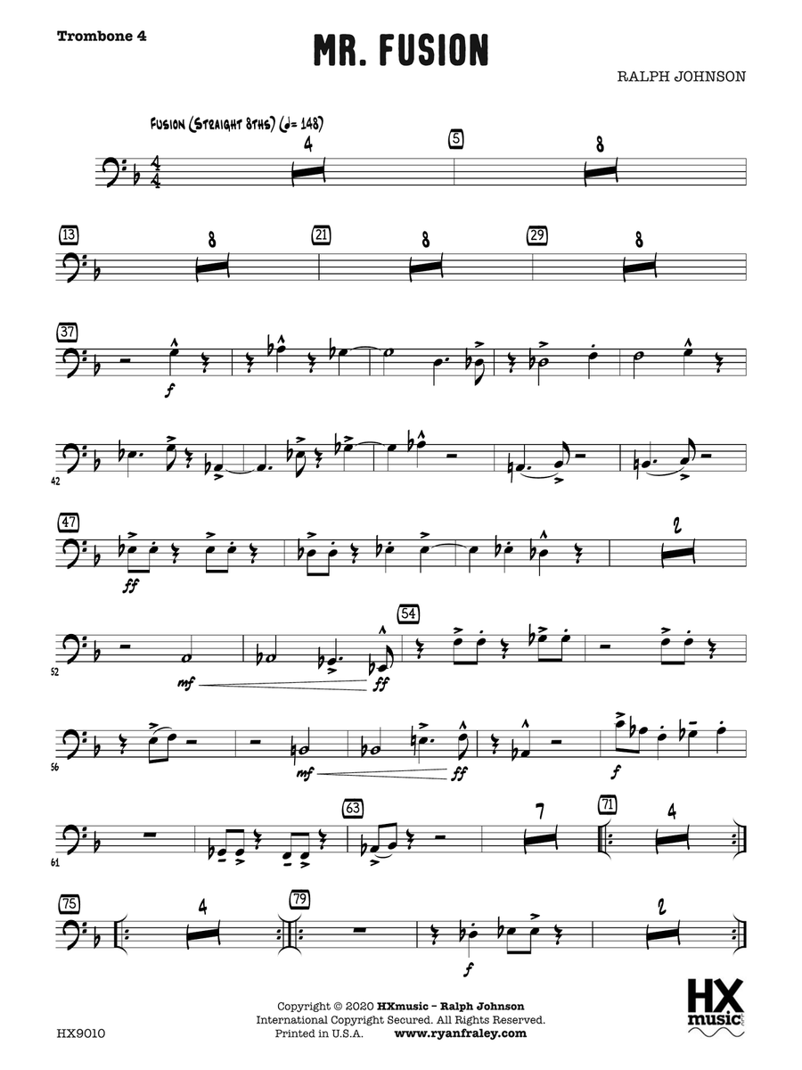 Mr. Fusion: Trombone 4 Mr. Fusion: Trombone 4 Trombone scores gallery preview page 1