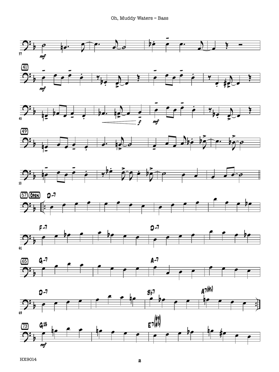 Oh, Muddy Waters: Bass Oh, Muddy Waters: Bass Part scores gallery preview page 2