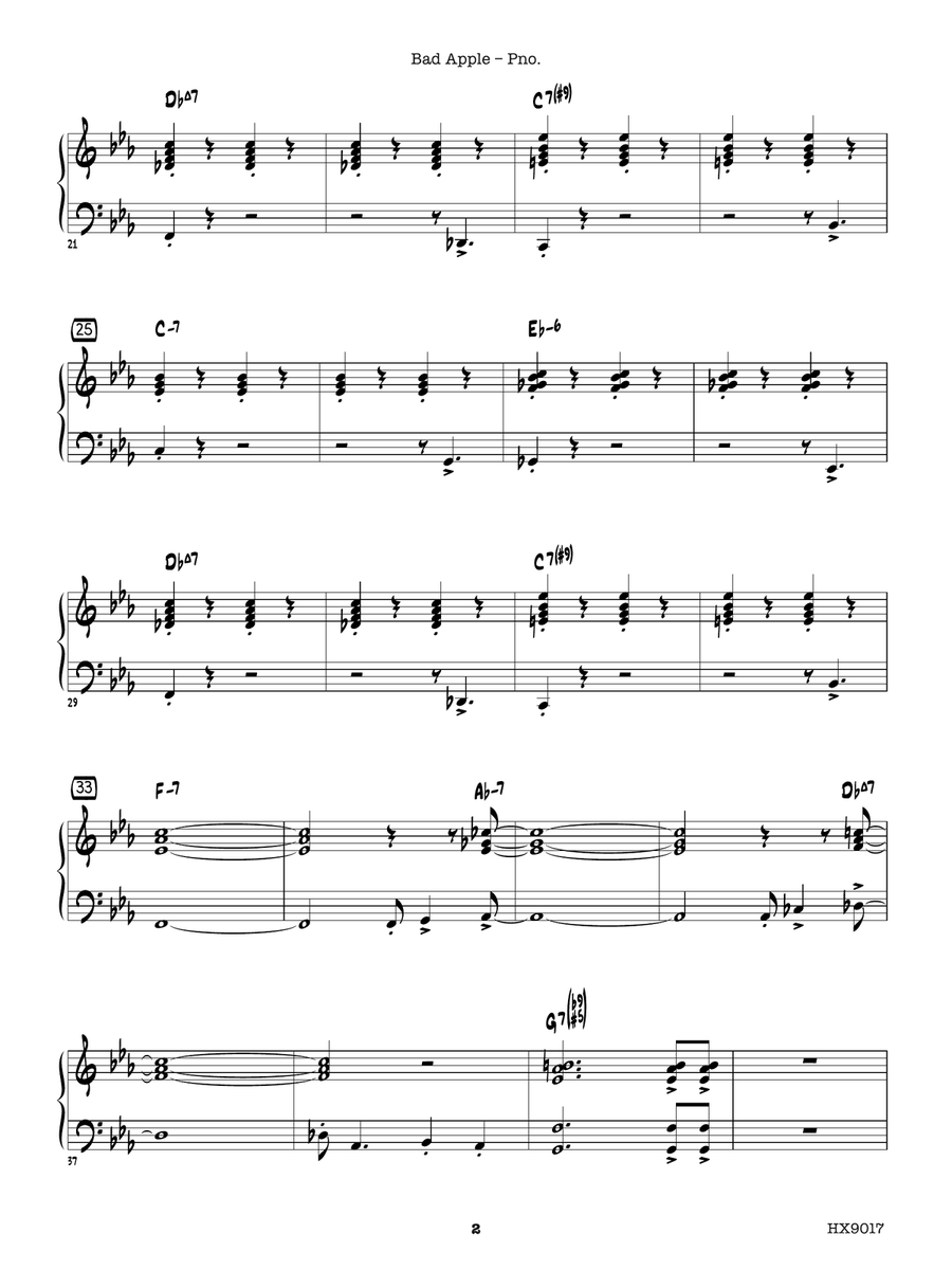 Bad Apple: Piano Bad Apple: Piano Piano Solo scores gallery preview page 2
