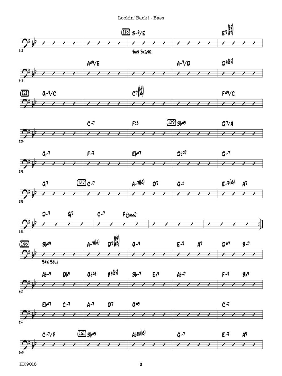 Lookin' Back!: Bass Lookin' Back!: Bass Part scores gallery preview page 3