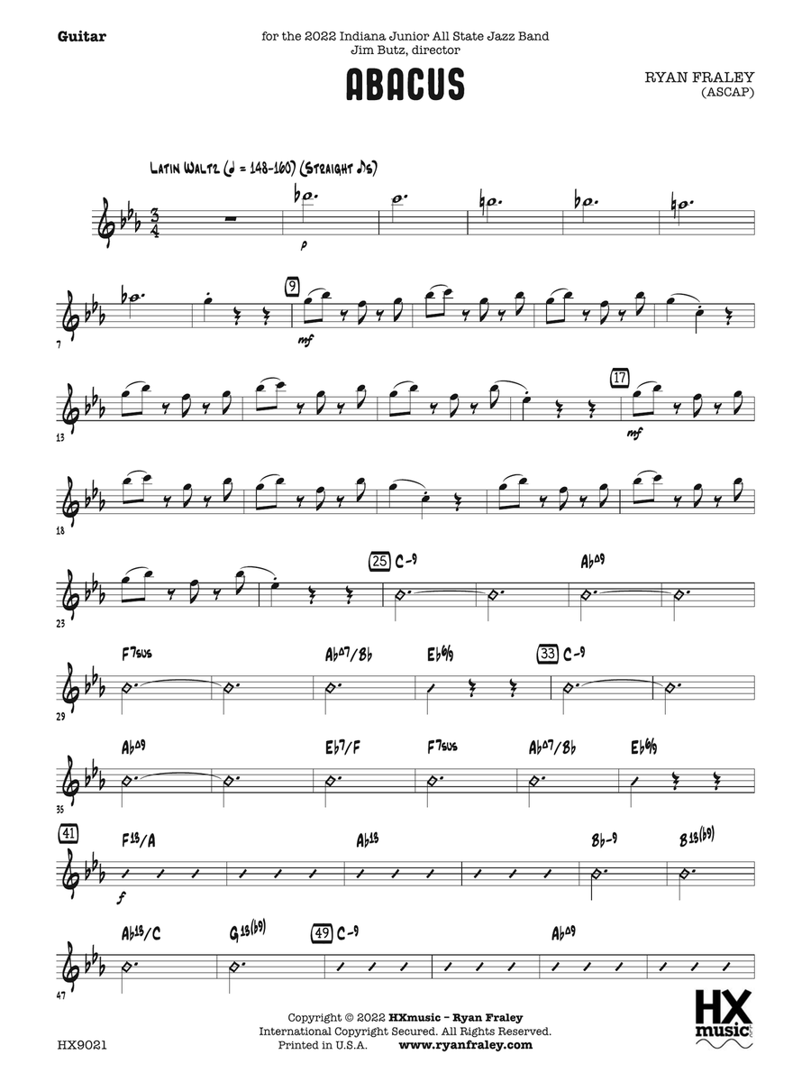 Abacus: Guitar Abacus: Guitar Electric Guitar scores gallery preview page 1