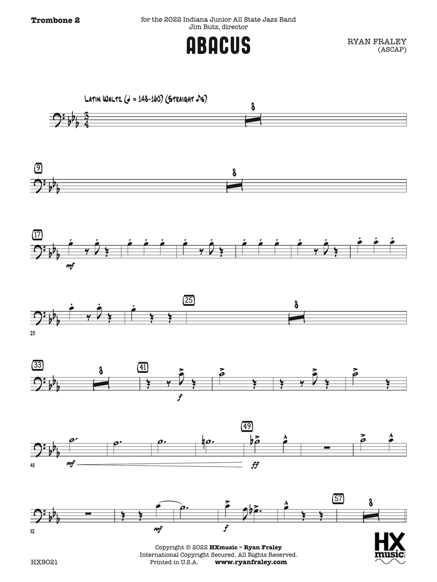 Abacus: Trombone 2 Abacus: Trombone 2 Trombone scores gallery preview page 1