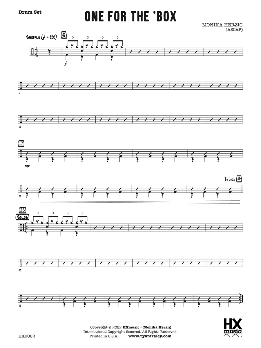 One for the 'Box: Drum Set Drum Set scores gallery preview page 1