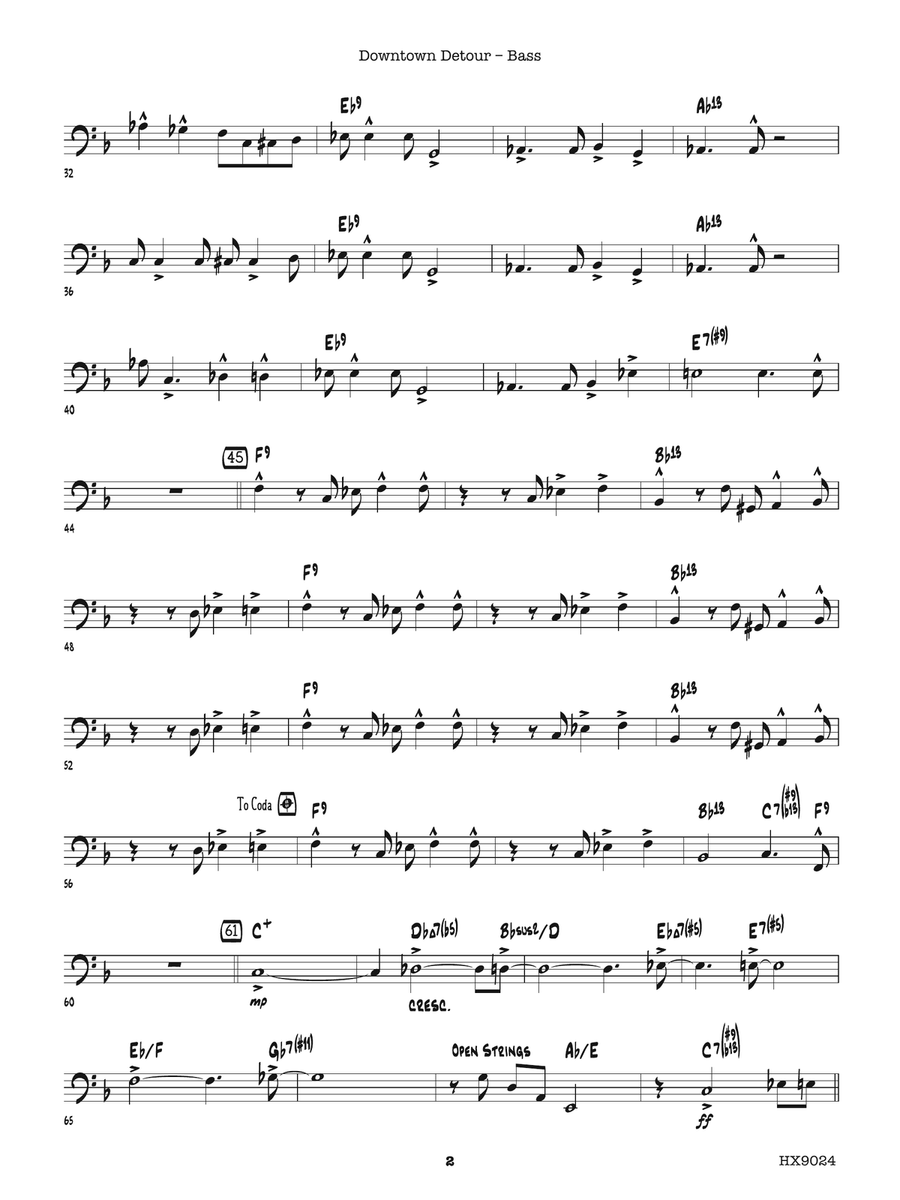 Downtown Detour: Bass Downtown Detour: Bass Part scores gallery preview page 2