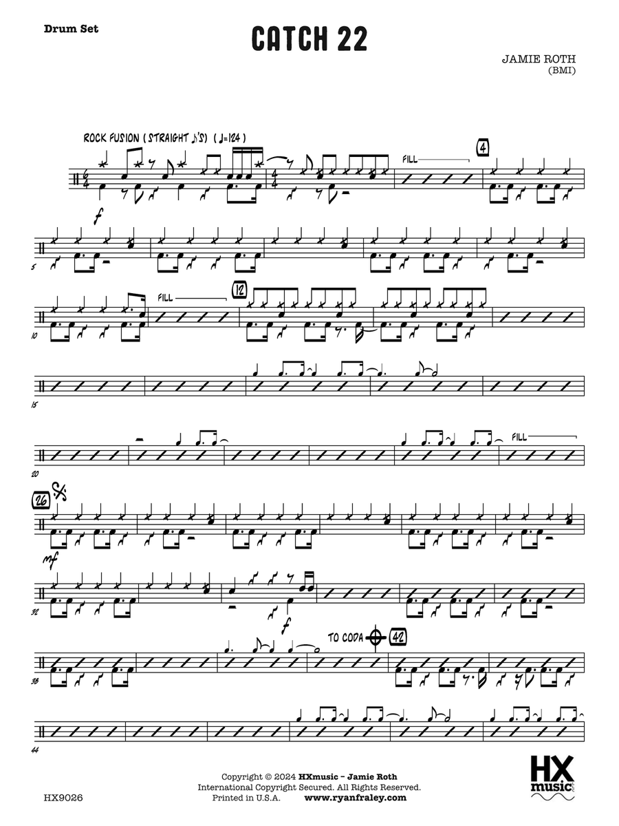 Catch 22: Drum Set Catch 22: Drum Set Drum Set scores gallery preview page 1