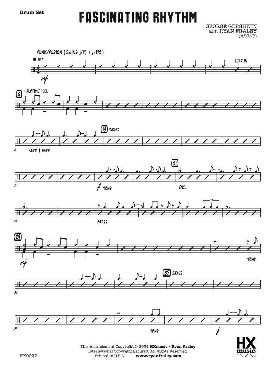 Fascinating Rhythm: Drum Set Drum Set scores gallery preview page 1