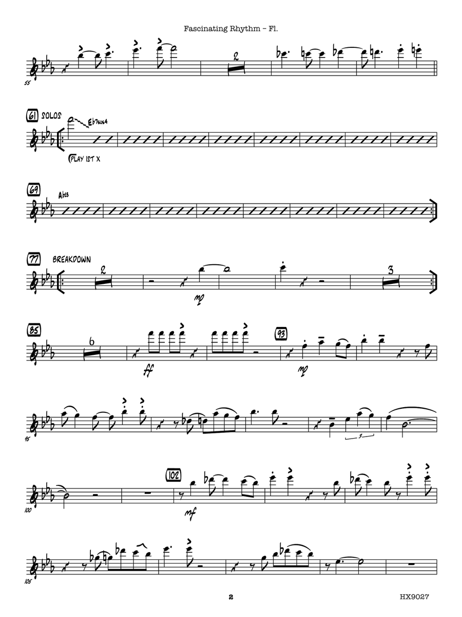 Fascinating Rhythm: Flute Flute scores gallery preview page 2