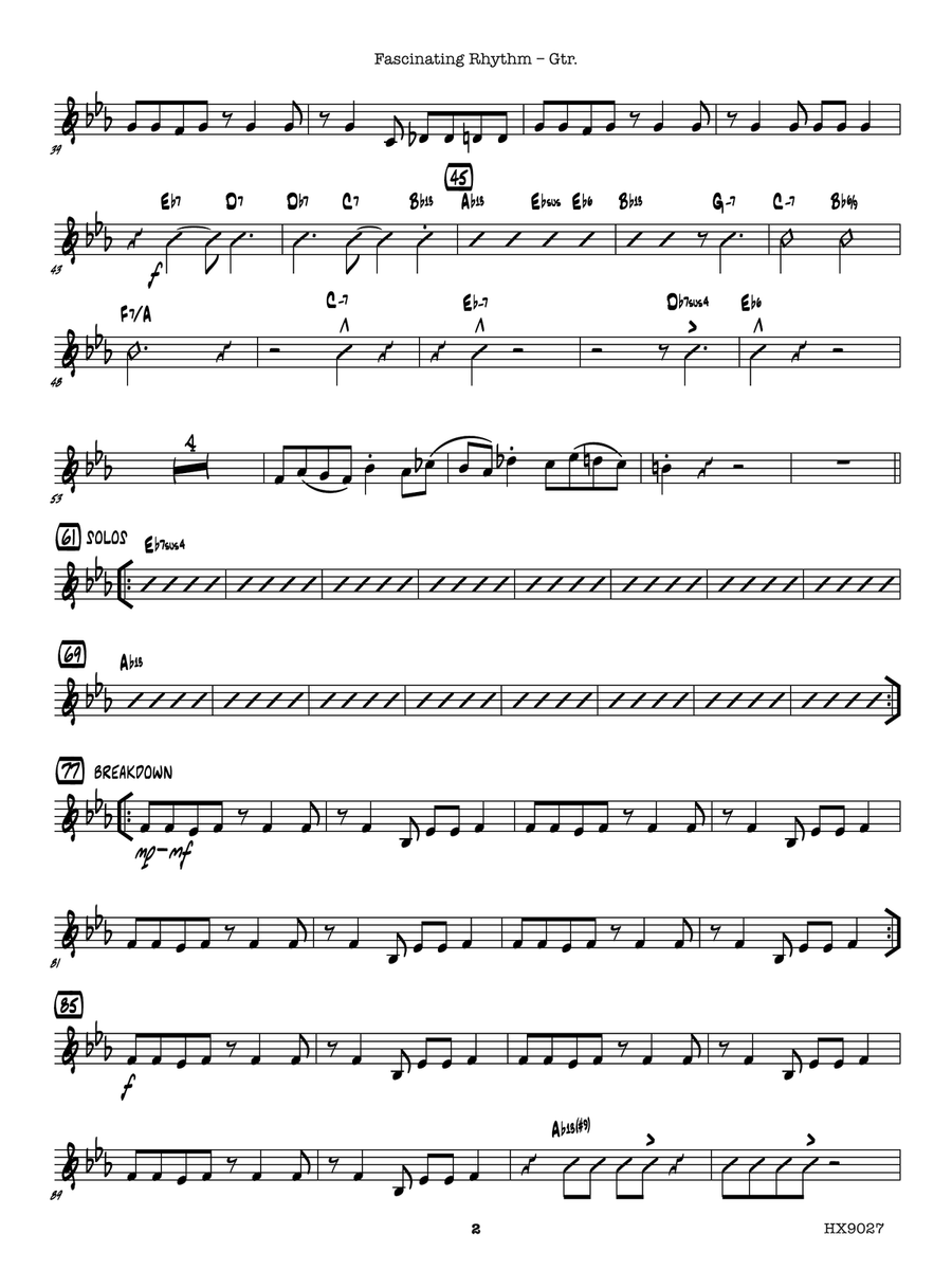 Fascinating Rhythm: Guitar Electric Guitar scores gallery preview page 2