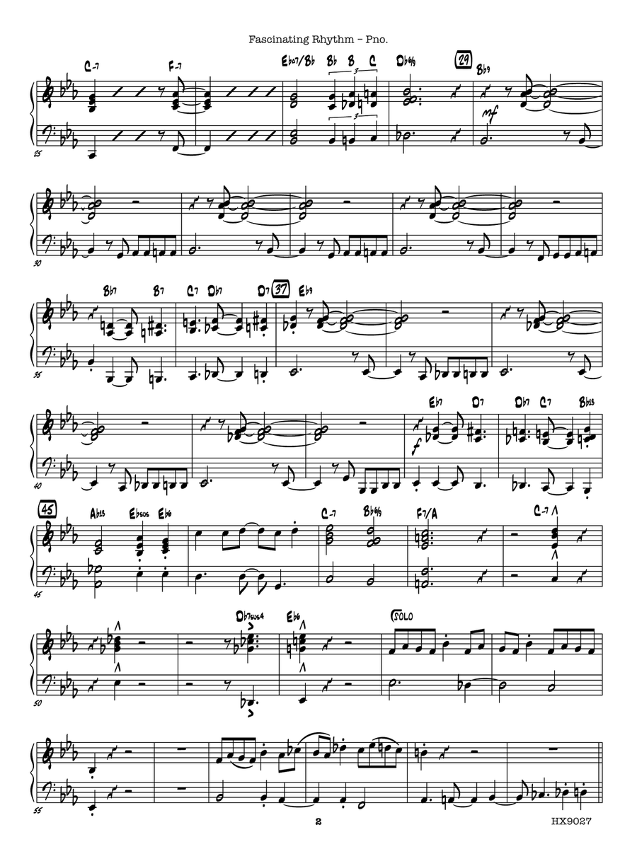 Fascinating Rhythm: Piano Piano Solo scores gallery preview page 2