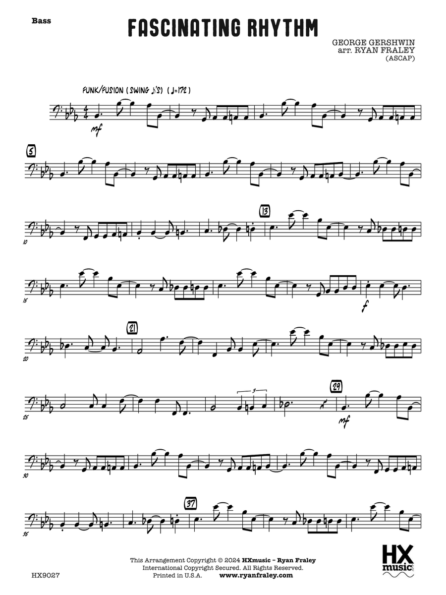 Fascinating Rhythm: Bass Fascinating Rhythm: Bass Part scores gallery preview page 1