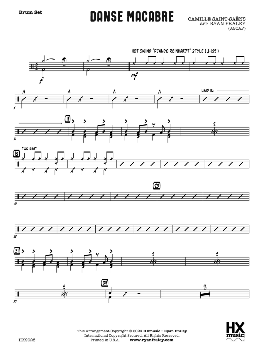 Danse Macabre: Drum Set Danse Macabre: Drum Set Drum Set scores gallery preview page 1