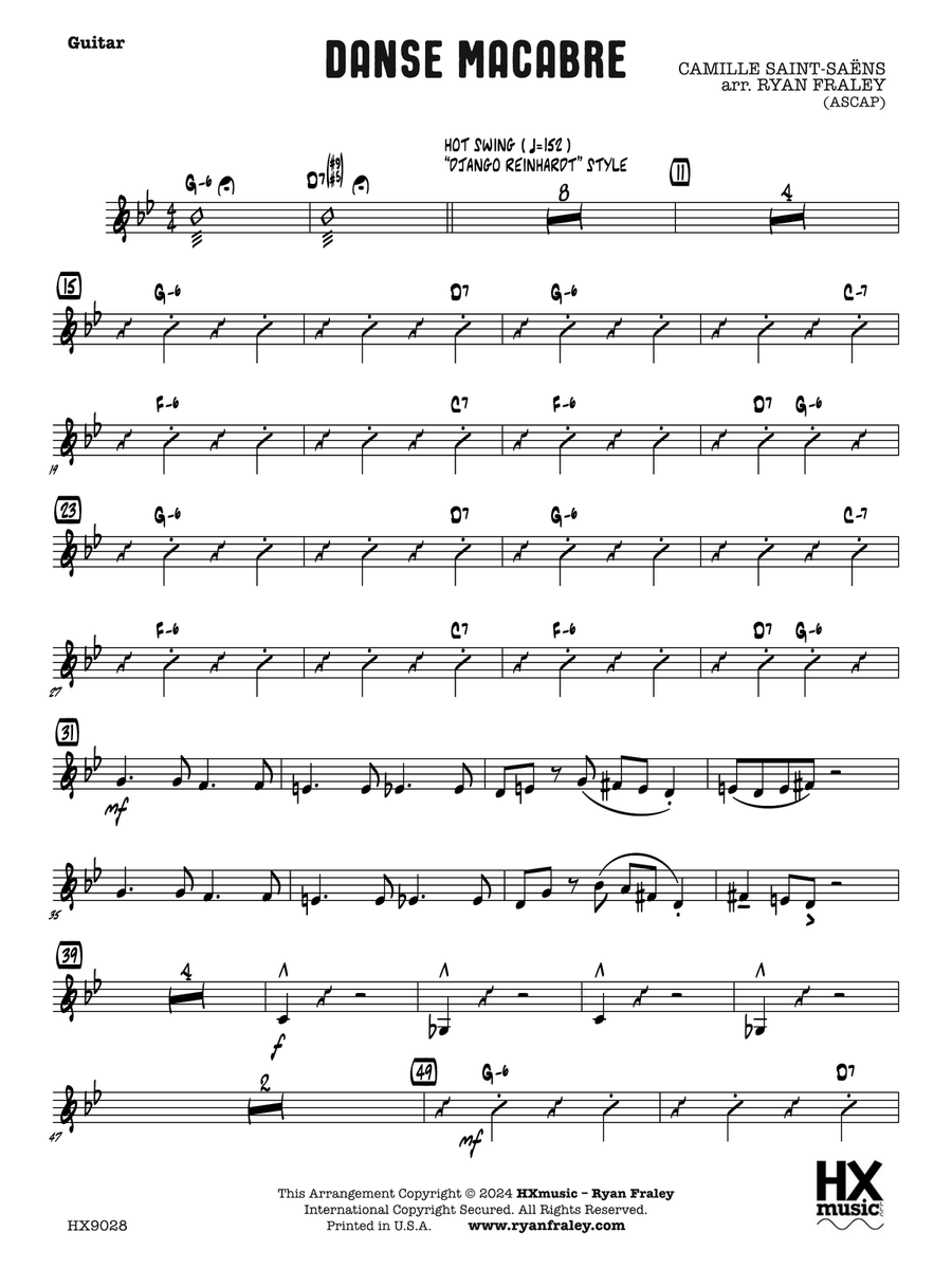 Danse Macabre: Guitar Danse Macabre: Guitar Electric Guitar scores gallery preview page 1