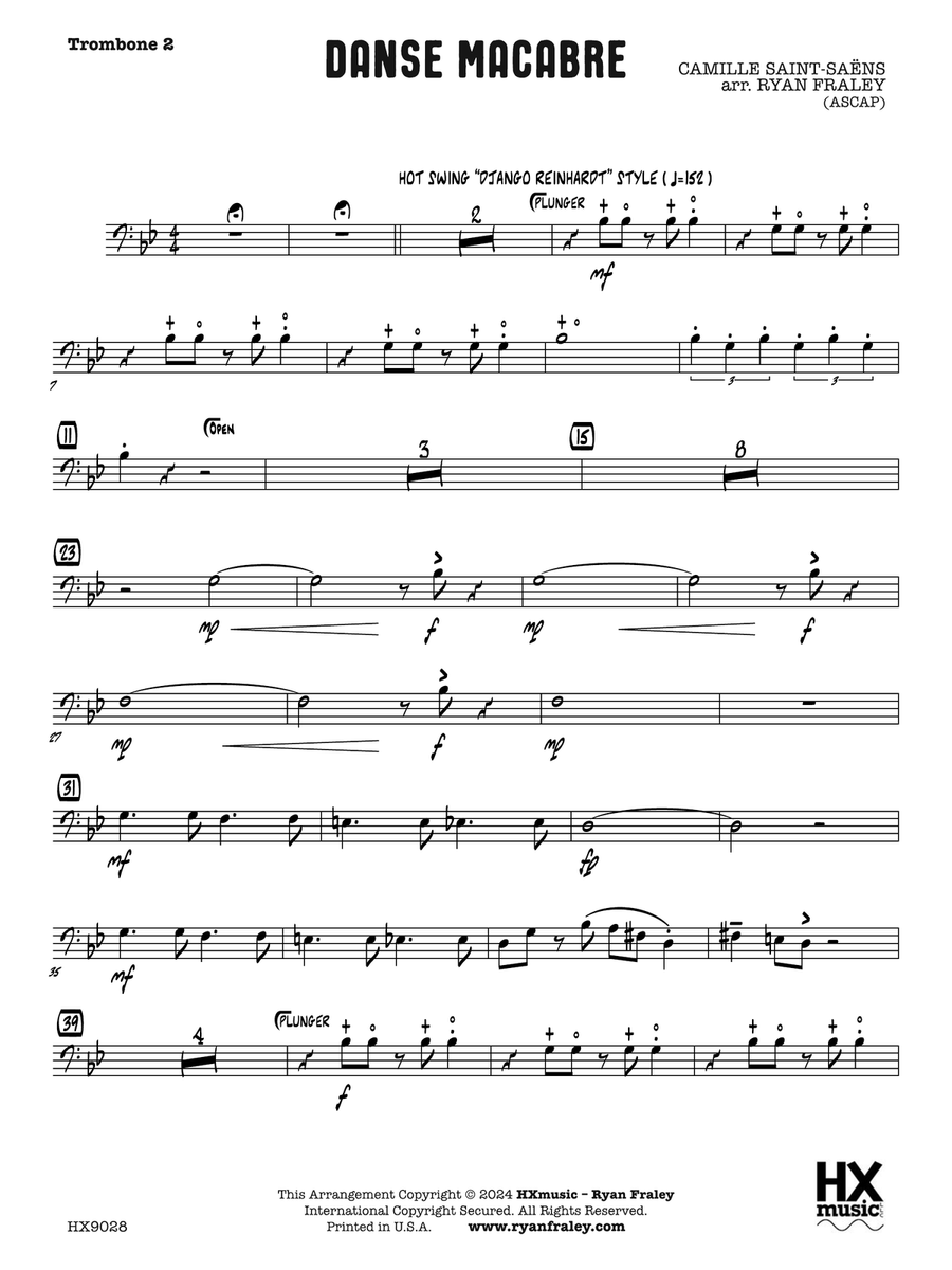 Danse Macabre: Trombone 2 Trombone scores gallery preview page 1