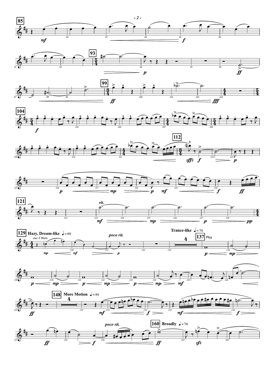 Prophetic Dances: 1st E-flat Alto Saxophone Alto Saxophone scores gallery preview page 2