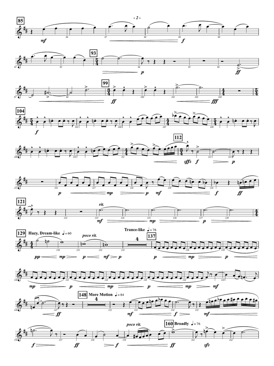 Prophetic Dances: 2nd E-flat Alto Saxophone Alto Saxophone scores gallery preview page 2