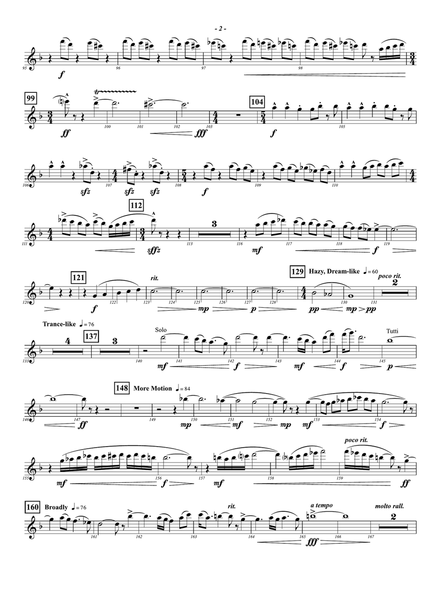 Prophetic Dances: 2nd Flute Flute scores gallery preview page 2