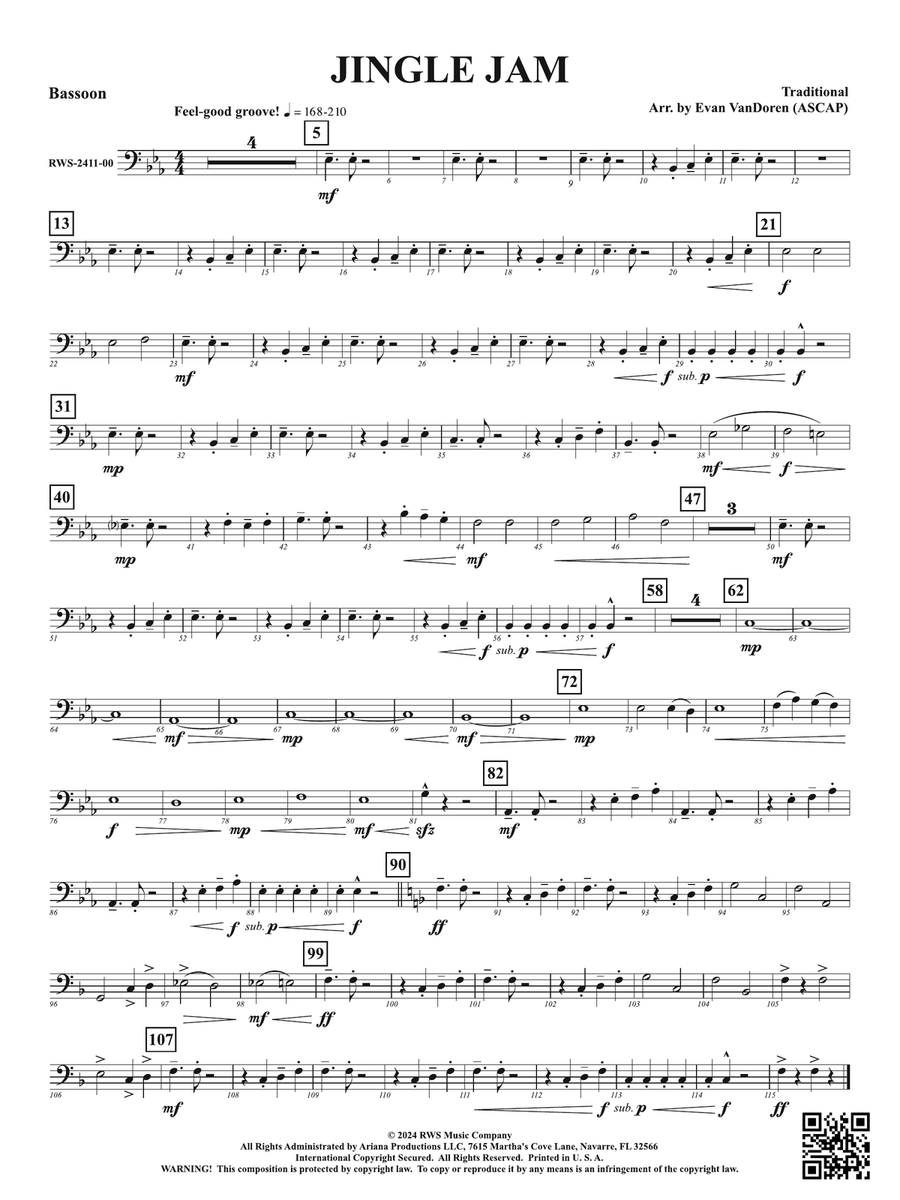 Jingle Jam: Bassoon Jingle Jam: Bassoon Bassoon scores gallery preview page 1